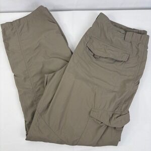 Columbia Silver Ridge Cargo Pants Mens Fossil Brown Omni-Shade 38x32 (36x30.5)